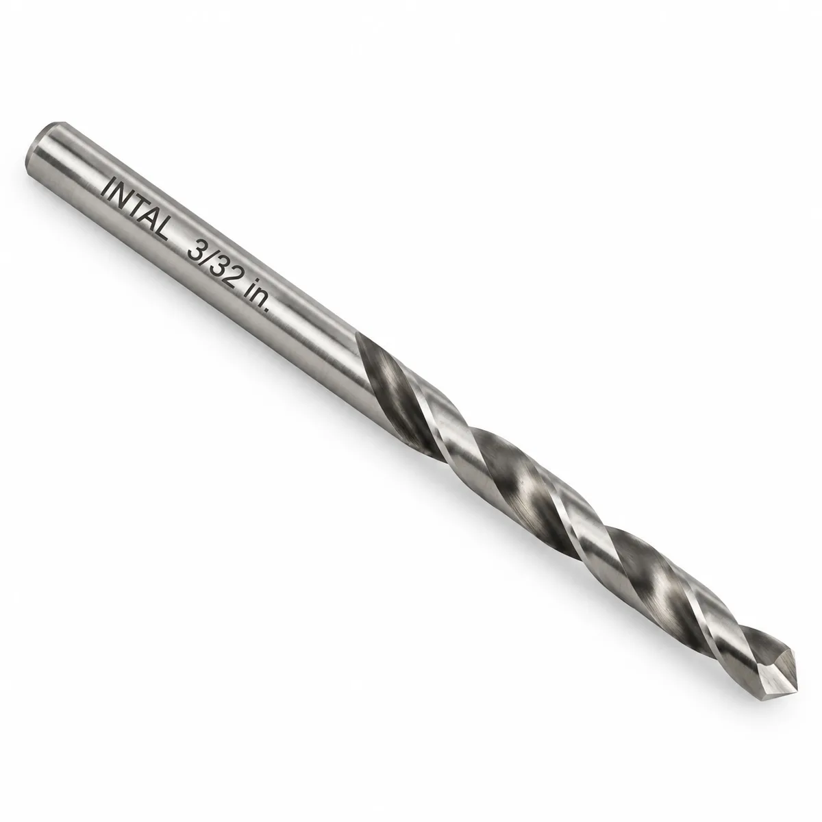 Intal 3/32 in. twist drill bit on a white background